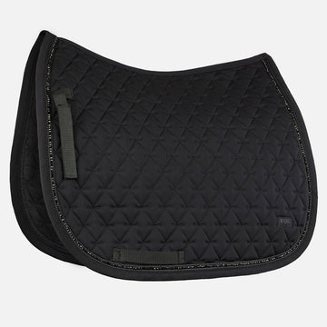 Horze Noir Lux Pearl Corded Dressage Saddlepad